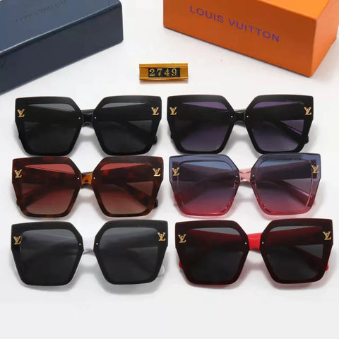 6 Colors Fashion Four Leaf Clover Print Leg Polarized Sunglasses