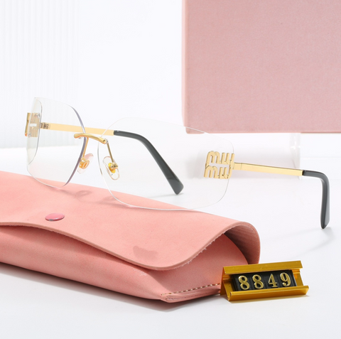 Gold Geometric Sunglasses