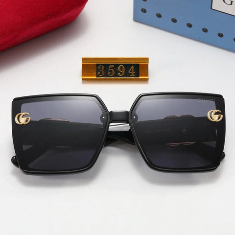 5-color fashion polarized sunglasses with letter temples