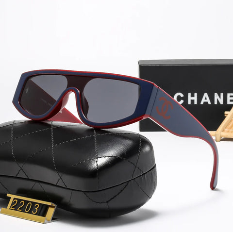 6-color fashion  letter temple polarized sunglasses