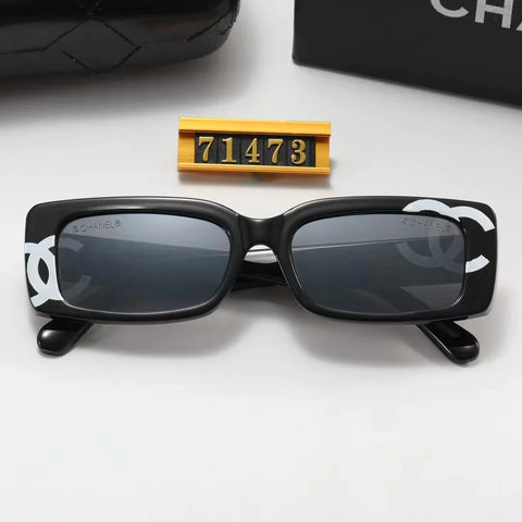 4-color fashion square frame polarized sunglasses