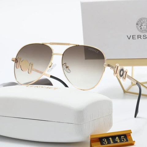5 Color Fashion Double Layer Frame Elliptical Polarized Sunglasses