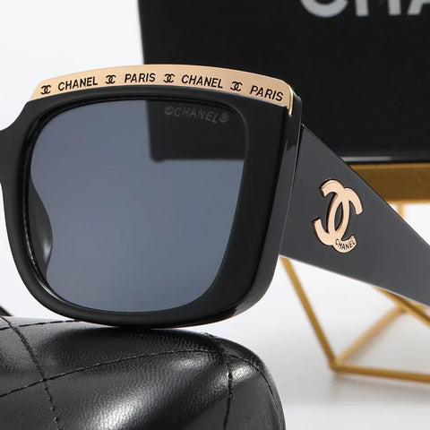 4 color fashion  letter eyebrow polarized sunglasses