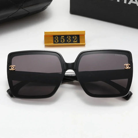 5-color stylish letter temple sunglasses