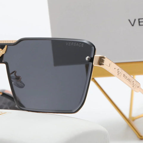 5 color fashion letter label square inner frame polarizing sunglasses