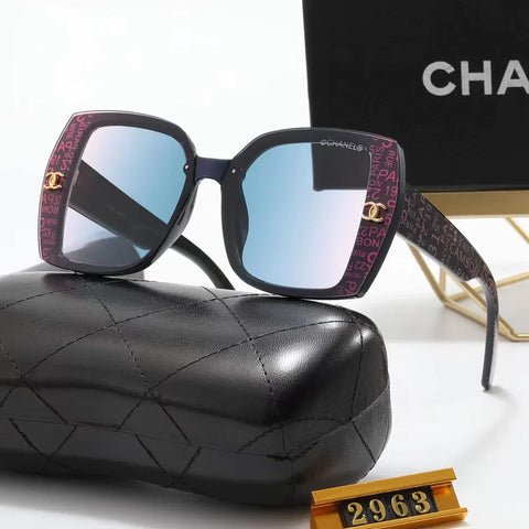 5-color fashion graffiti print sunglasses