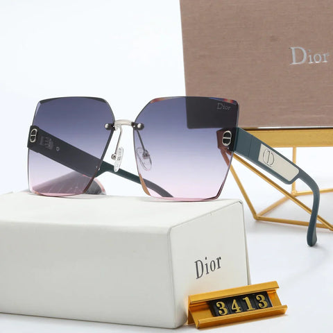 4 color double rimless lens polarized sunglasses