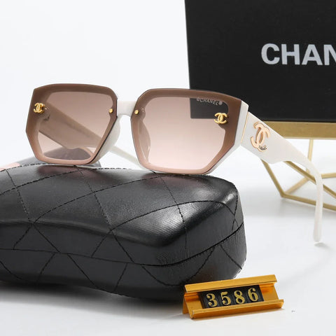 5-Color  Letter Temple Polarized Sunglasses
