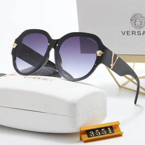 6-color fashion letter temple sunglasses polarized glasses