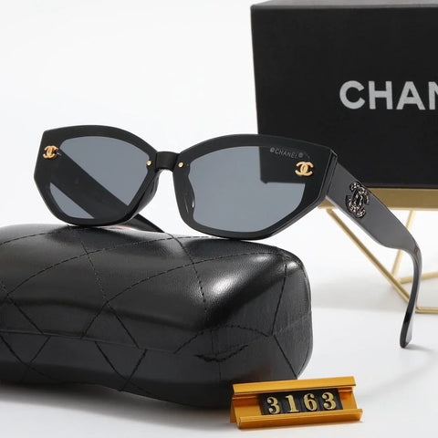 4 color fashion  inlaid letter polarized sunglasses