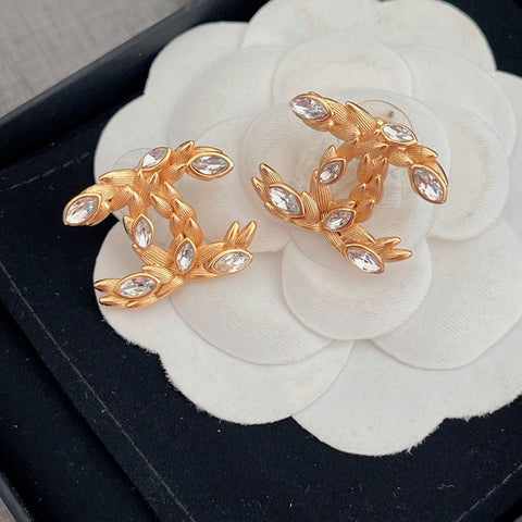 Ear of Rice Diamond Earrings