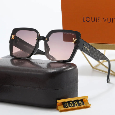 5-color fashion four-leaf clover print temple polarized sunglasses