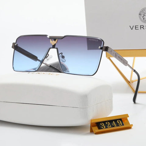 5 color fashion letter label square inner frame polarizing sunglasses