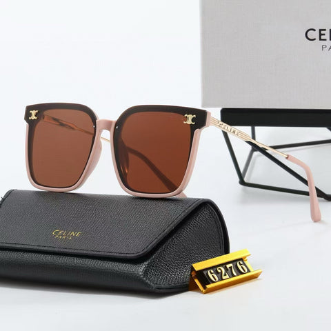 5 Colors Fashion Metal Temple Sunglasses  6276
