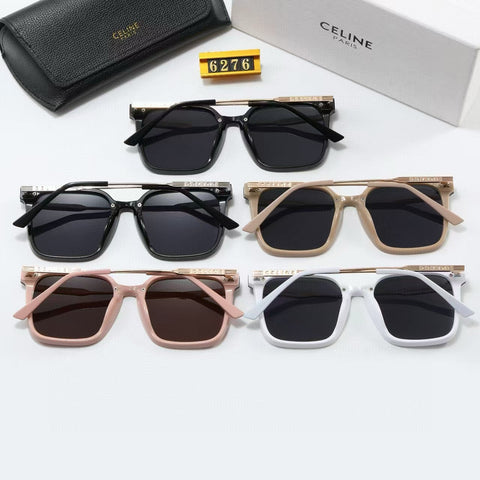 5 Colors Fashion Metal Temple Sunglasses  6276