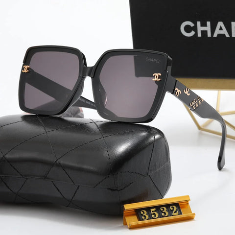 5-color stylish letter temple sunglasses