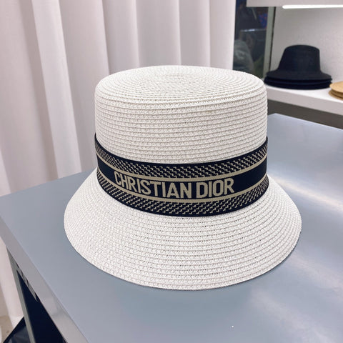 Webbing Straw Bucket Hat