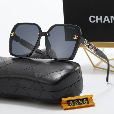 5-Color Fashion Printed Letter Polarized Sunglasses