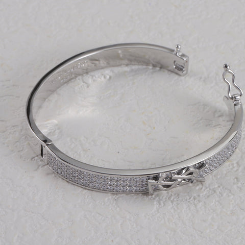 Diamond Logo Metal Bangle